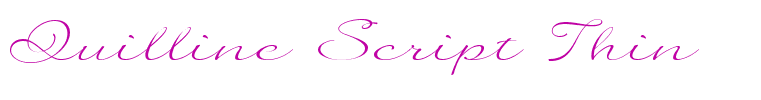 Quilline Script Thin